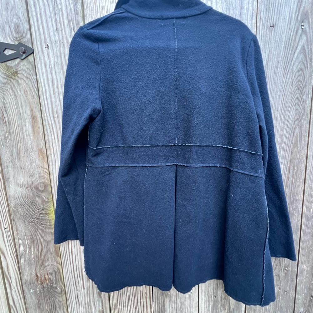 HABITAT Cotton Two Tone Jersey Jacket Cardigan Navy Women’s Small - Picture 8 of 8